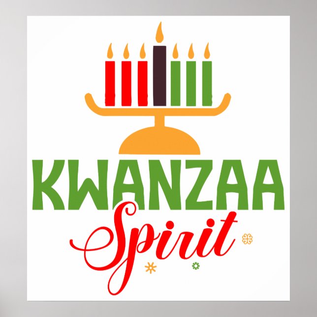 Affiche de l'esprit de Kwanzaa (Devant)