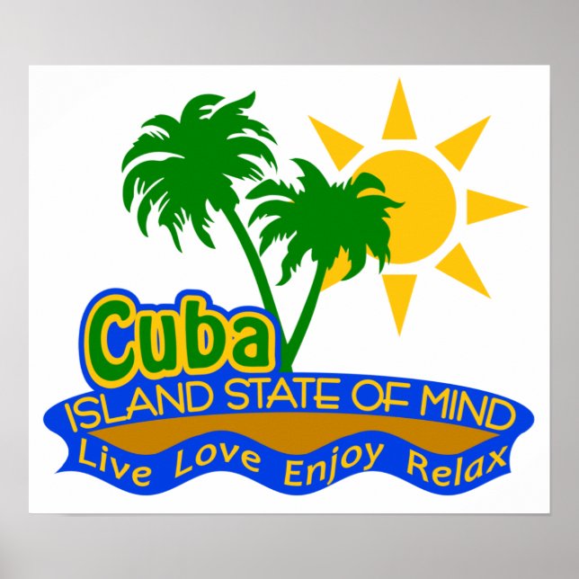 Affiche de l'état d'esprit de Cuba (Devant)