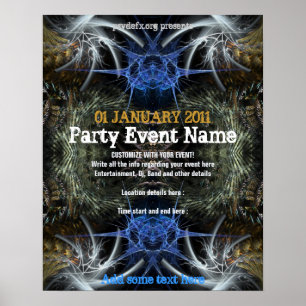 Affiche de l'événement "Fractal Scifi"  Party