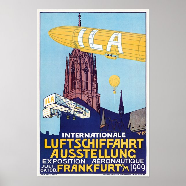 Affiche de l'Exposition aéronautique international (Devant)