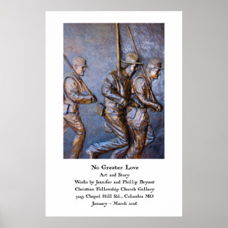 Affiche de l'exposition d'art No Greater Love 2026
