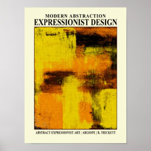 Affiche de l'exposition expressionniste abstraite