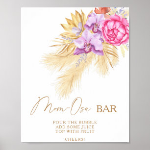 Affiche de l'herbe des Pampas - Bar Mom-Osa