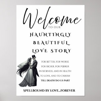 Affiche de l'histoire d'amour d'Halloween