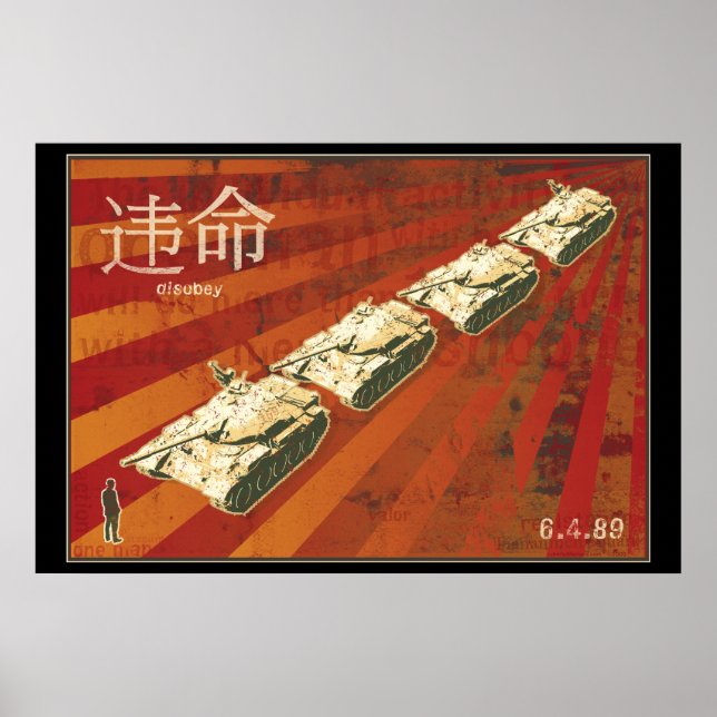 Affiche de l'homme de char DISOBEY (Devant)
