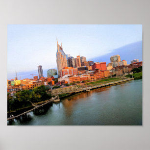 Affiche de l'horizon #1 de Nashville, Tennessee