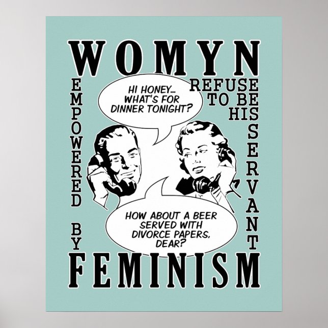 Affiche de l'Humour féministe rétro (Devant)