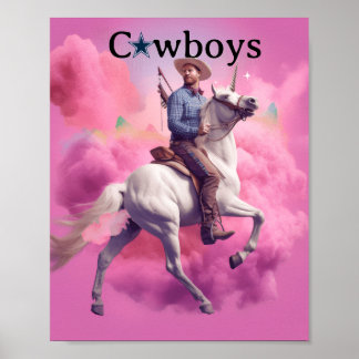 Affiche de licorne des Dallas Cowboys