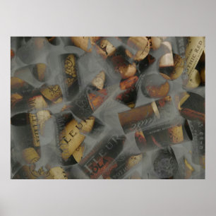 Affiche de liège de vin