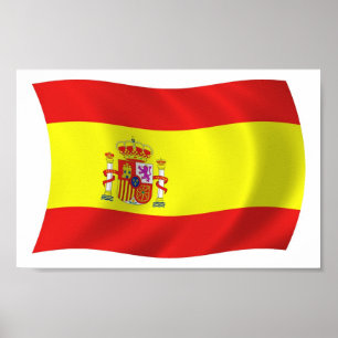 Affiche de l'impression du drapeau de l'Espagne