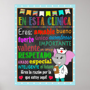 Affiche de l'infirmière de l'école espagnole