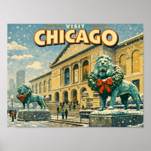 Affiche de l'Institut d'Art de Chicago en hiver