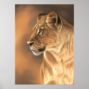 Affiche de lionne