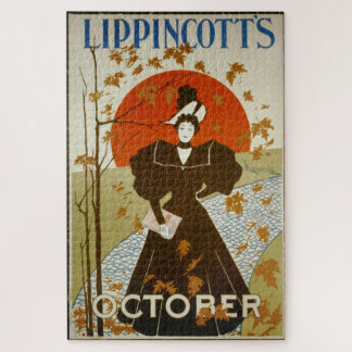 Affiche de Lippincott's octobre 1895 PUZZLE
