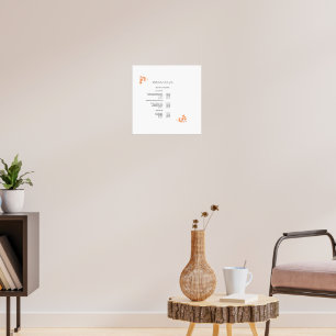 Affiche de liste de prix moderne