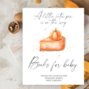 Affiche de livres d'automne pour bébé sur le thème
