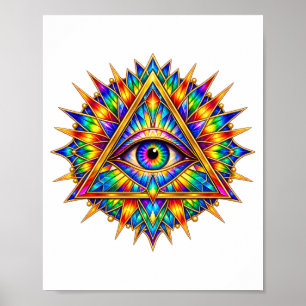 Affiche de l'œil de l'aube prismatique