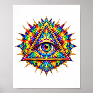 Affiche de l'œil de l'aube prismatique