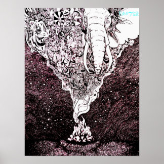 affiche de l'oeuvre d'art originale