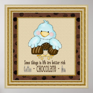 Affiche de l'Oiseau de chocolat