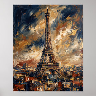 Affiche de Londres Luxe Peinture à l'Huile Abstrai