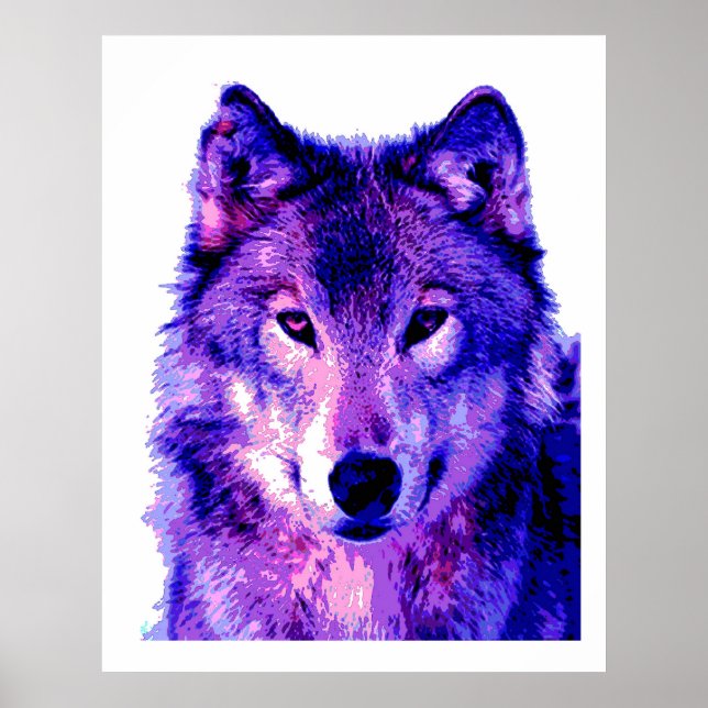 Affiche de loup Imprimer - Affiche de loup (Devant)