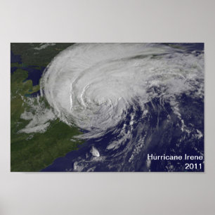 Affiche de l'ouragan Irene 2011