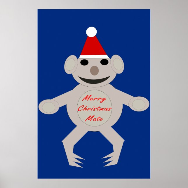 Affiche de l'ours Koala de Noël australien (Devant)