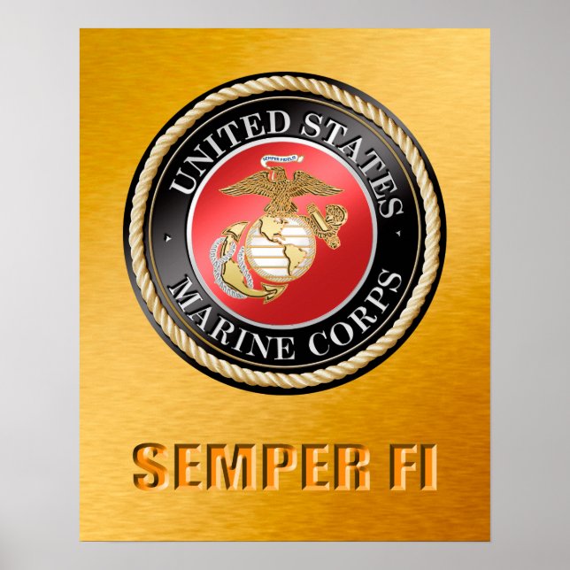 Affiche de l'USMC Semper Fi (Devant)