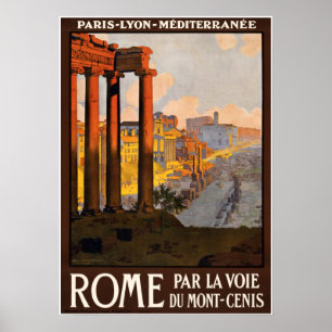 Affiche de l'Vintage voyage rom de Rome