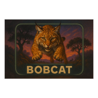 Affiche de lynx roux
