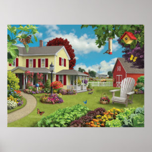 Affiche de "maison de pays" d'Alan Giana