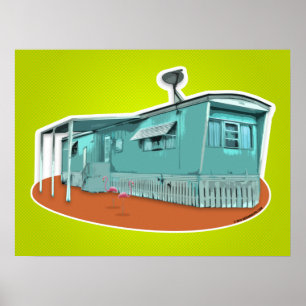 Affiche de maison mobile