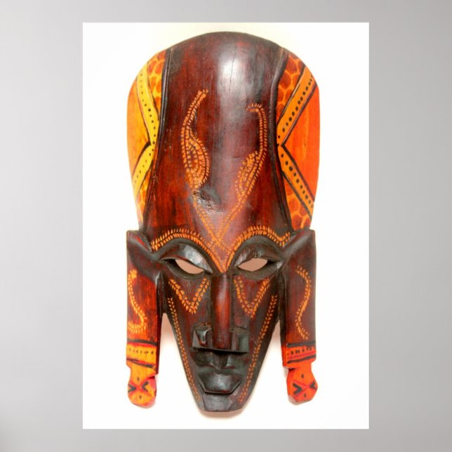 Affiche de masque africaine (Devant)
