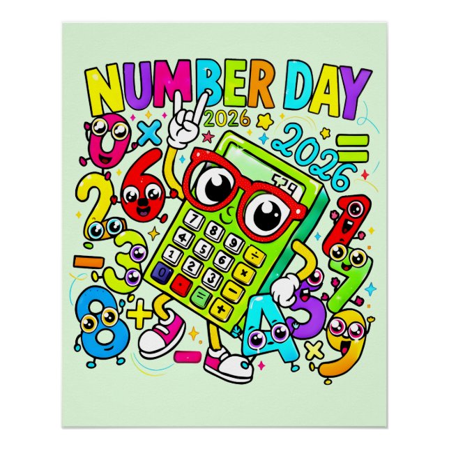 Affiche de mathématiques pour les enfants de la Jo (Devant)