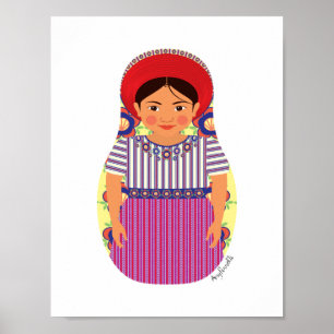 Affiche de Matryoshka guatémaltèque