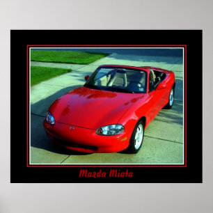 AFFICHE de Mazda Miata