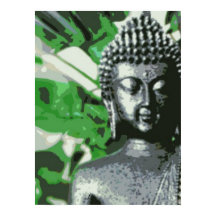 Affiche de méditation Bouddha paisible – Close-Up
