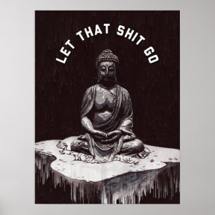 Affiche de méditation Lâcher prise Zen Mur Spiritu