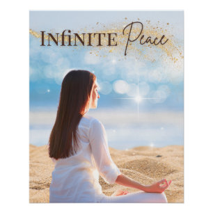 Affiche de méditation Paix infinie
