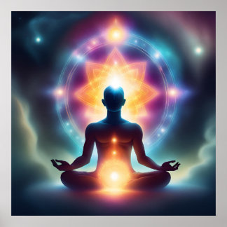 Affiche de méditation spirituelle