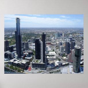 affiche de melbourne skyline de 14.95