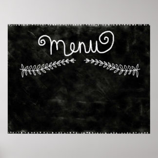 Affiche de menu