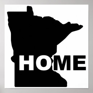 Affiche de Minnesota, maison loin de l'État