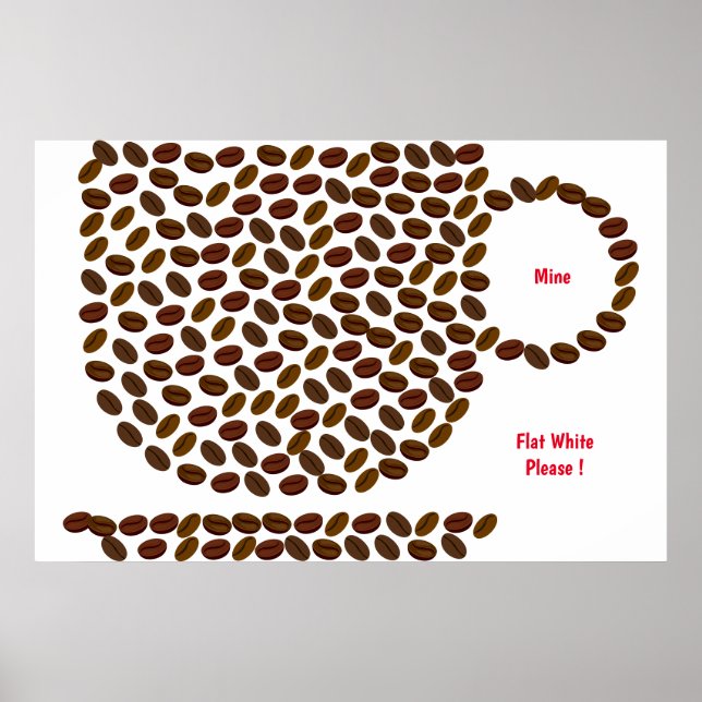Affiche de mon type de café (Devant)