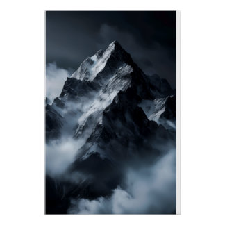 Affiche de montagnes d'art mural pour votre salon 