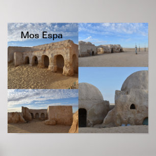 Affiche de Mos Espa sur la planète Tatooine