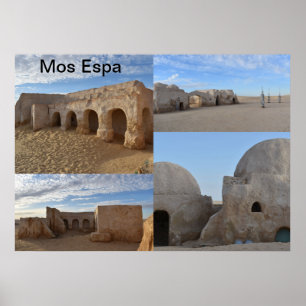 Affiche de Mos Espa sur la planète Tatooine