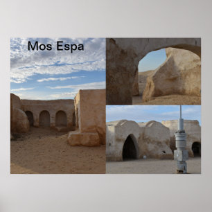 Affiche de Mos Espa sur la planète Tatooine