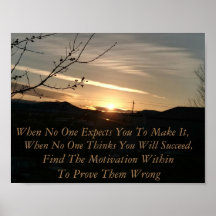 Affiche de motivation